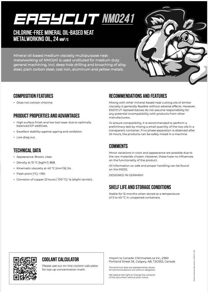 NMO241 Product Information Data Sheet