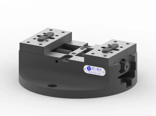 5-axis self-centering vise, rotary ready, jaw W - 80 mm, body D - 210 mm, jaw type 3